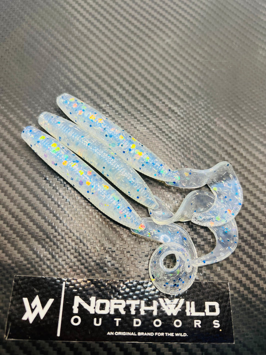 6” Bottom Fish Grub “Milk$” 8pk