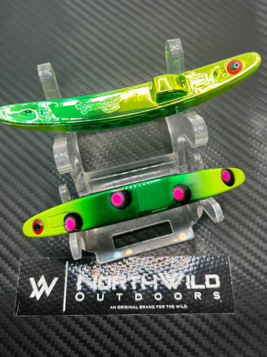Brad’s Skinny Mini (Custom)”Emerald Pink Dot”