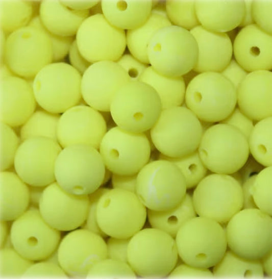 6mm Chartreuse Beads 15PK