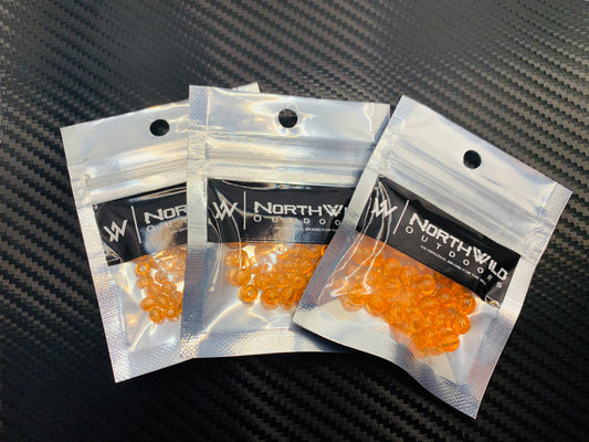 5mm Orange  Beads 25 PK