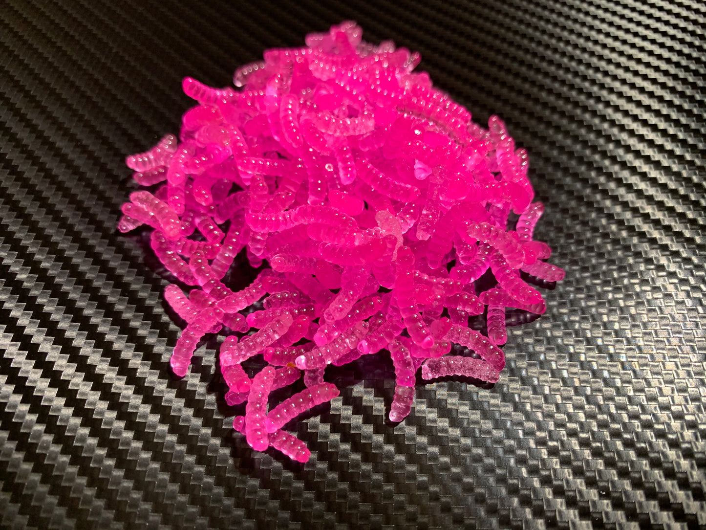 Mini Maggots “Neon Translucent Pink” (60PK)