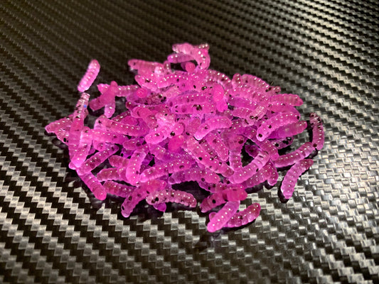 Mini Maggots “Translucent Pink Flake” (60PK)